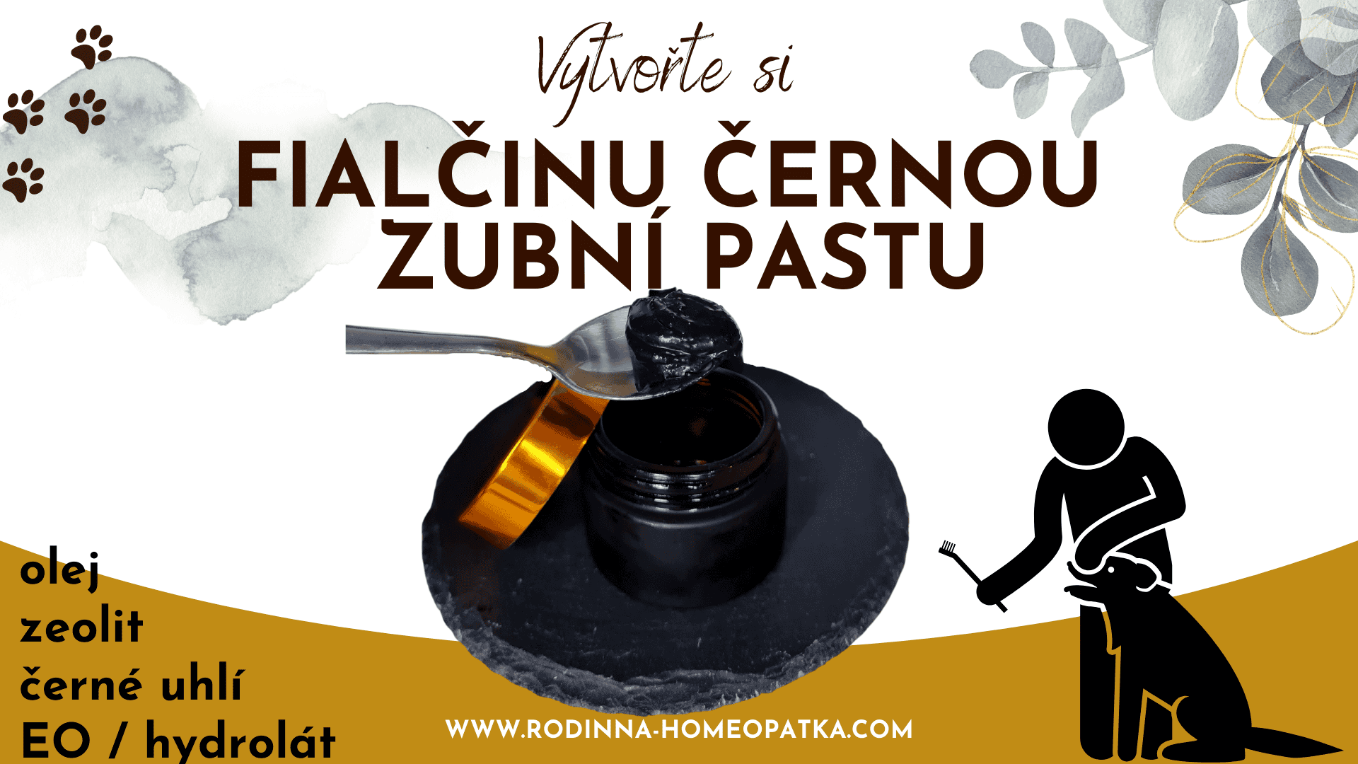 přírodní domací zubni pasta pro psy